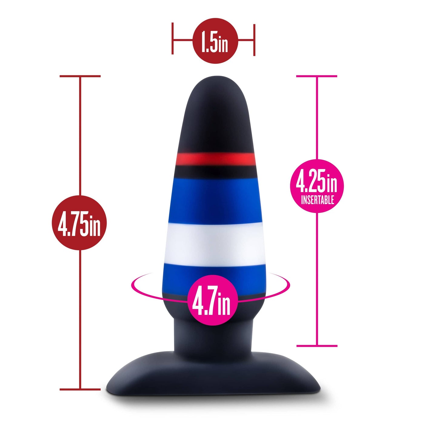 Avant Pride P4 Power Play (Silicone) – Silicone Butt Plug > Anal Range > Butt Plugs - Tophatter Daily Deals