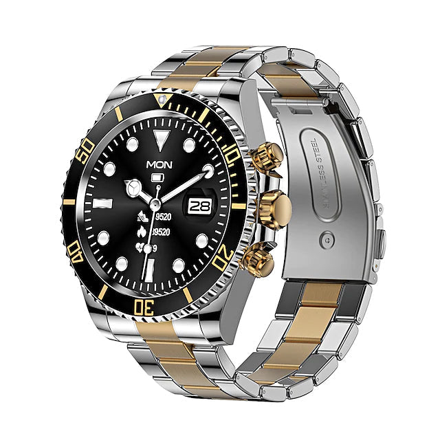 AW12 1.28-Inch Smart Watch Black Gold Unbranded Smart Watch - Tophatter Daily Deals