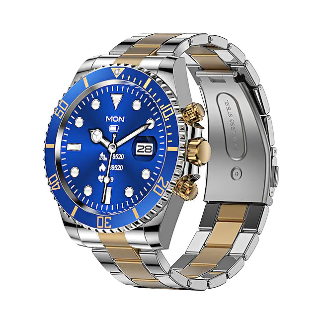 AW12 1.28-Inch Smart Watch Blue Gold Unbranded Smart Watch - Tophatter Daily Deals