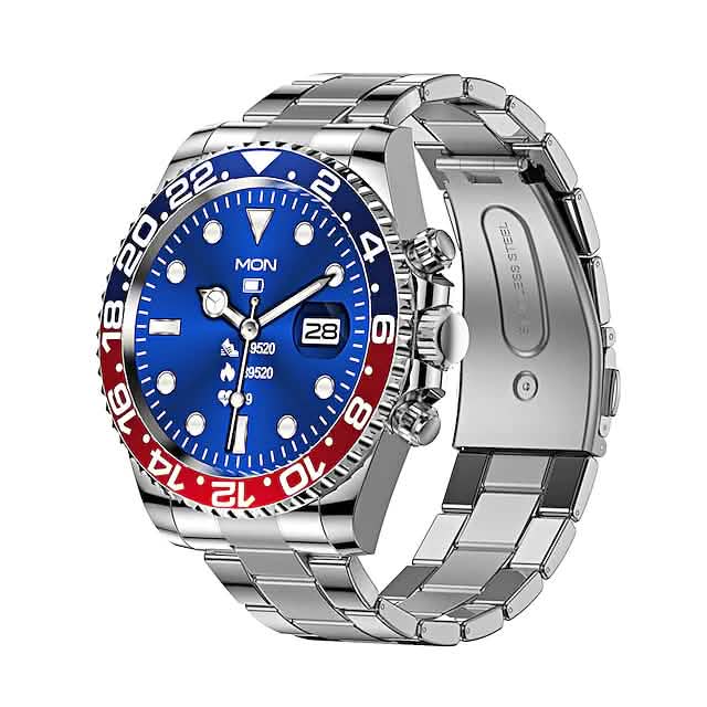 AW12 1.28-Inch Smart Watch Blue Red Smart Watches - Tophatter Daily Deals