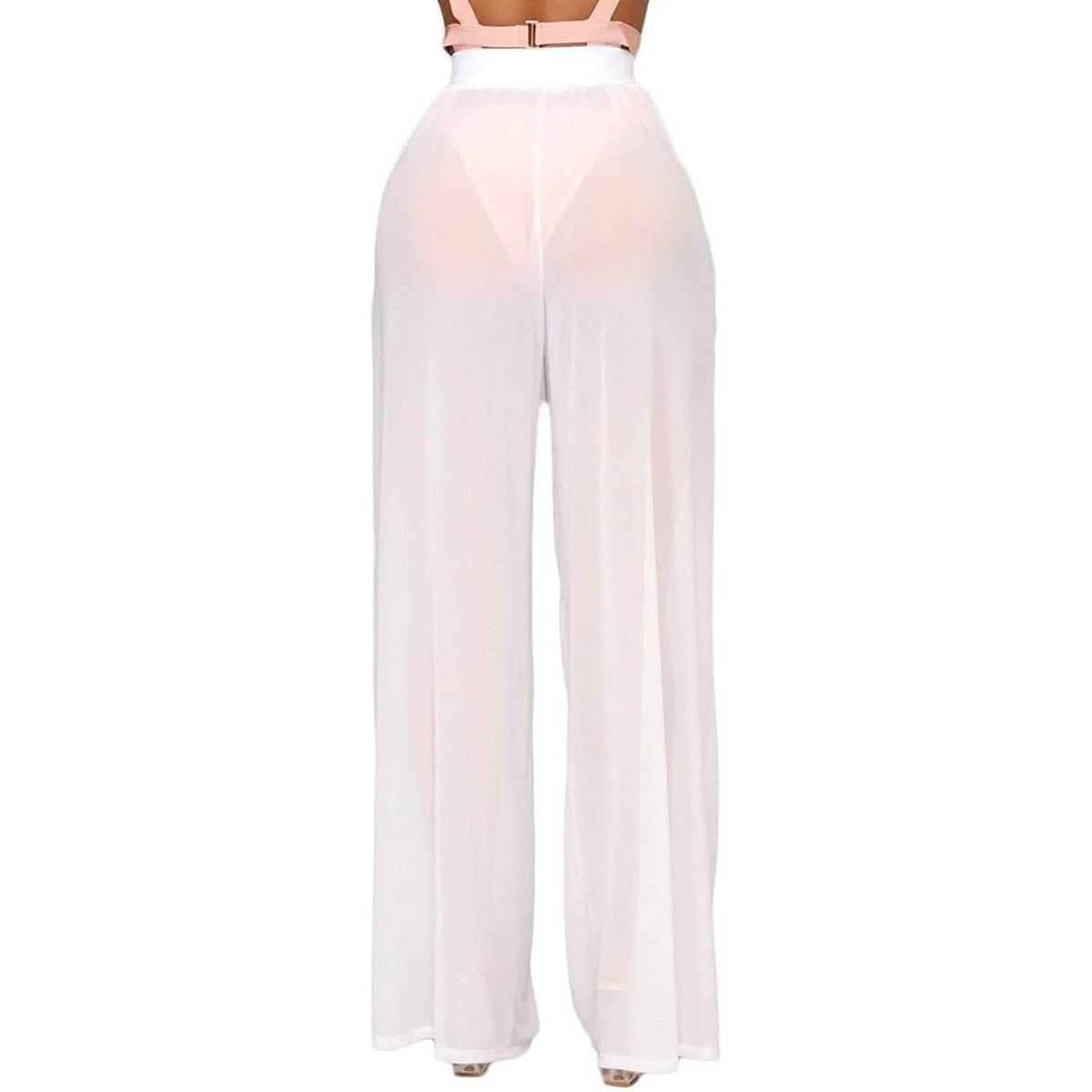 Awoscut Women See Through Sheer Mesh Pants Women's Bottoms - Tophatter Daily Deals