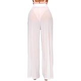 Awoscut Women See Through Sheer Mesh Pants Women's Bottoms - Tophatter Daily Deals