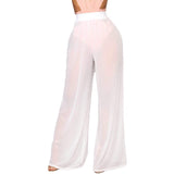 Awoscut Women See Through Sheer Mesh Pants White Women's Bottoms - Tophatter Daily Deals