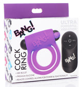 Bang Silicone Cock Ring and Bullet - Vibrating Cock Ring with Wireless Remote in Black > Cock Ring > Vibrating - Tophatter Daily Deals