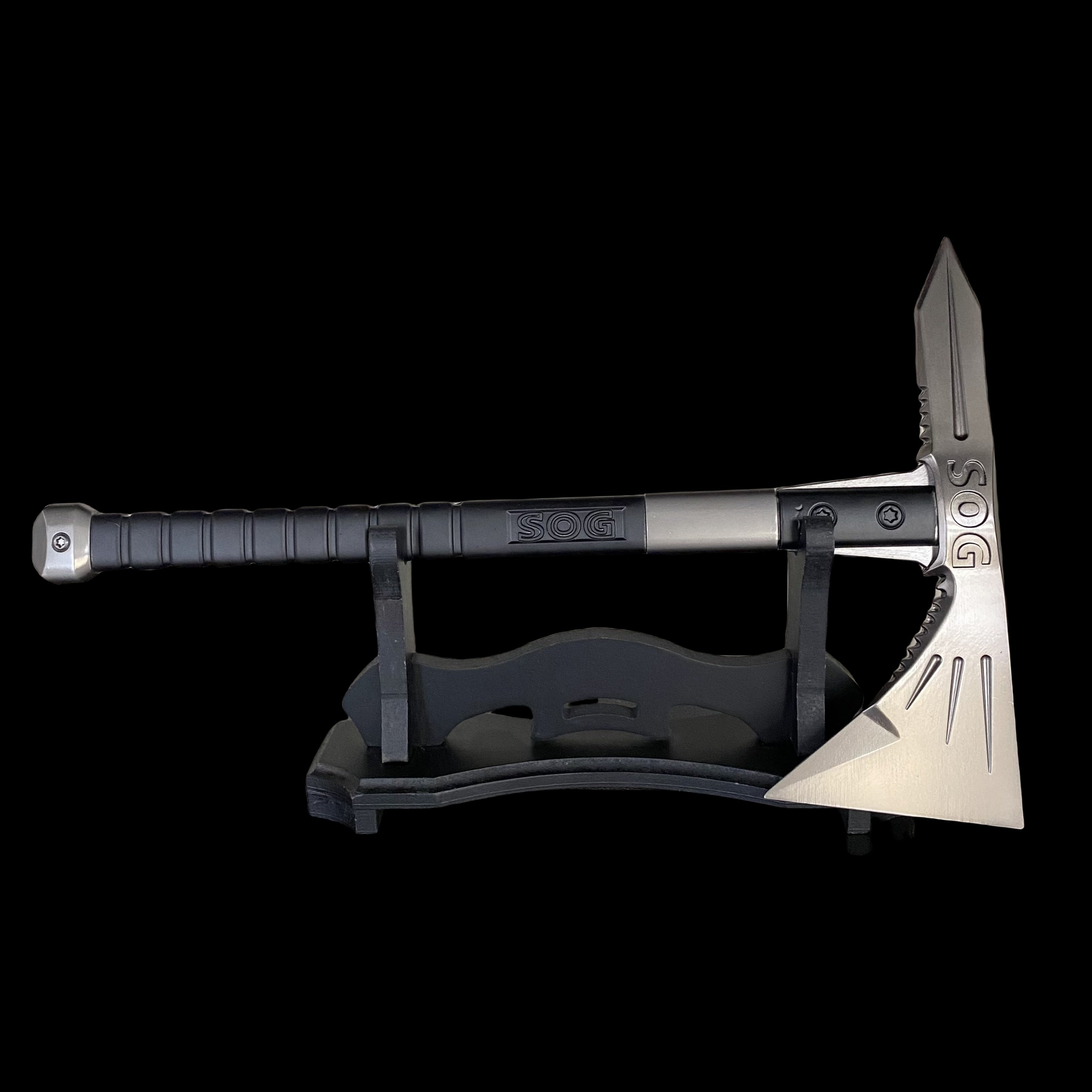 Escape From Tarkov Game Weapons Metal Replica SOG Tactical Axe & Stand - Tophatter Daily Deals