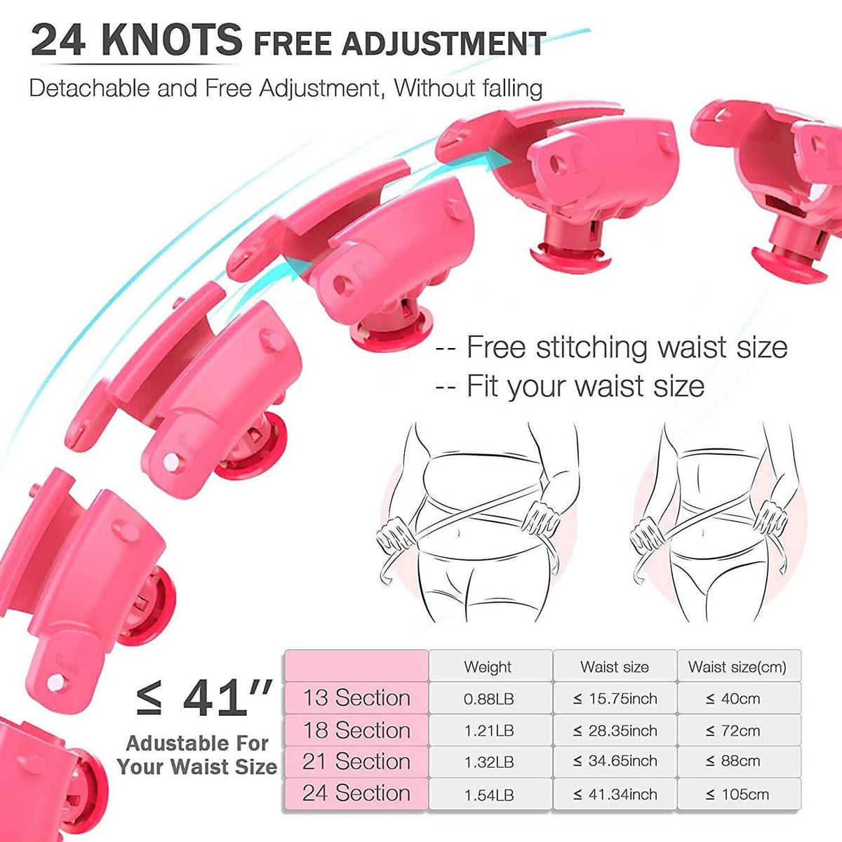 AZ GOGO Smart Hula Weighted Hoops Fitness & Exercise - Tophatter Daily Deals