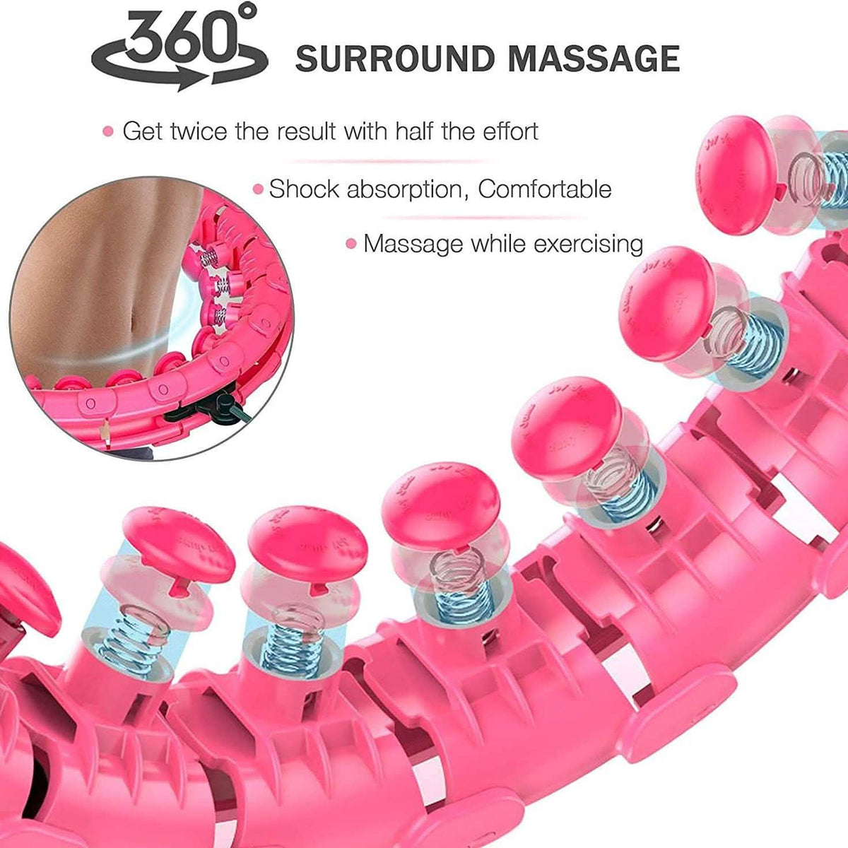 AZ GOGO Smart Hula Weighted Hoops Fitness & Exercise - Tophatter Daily Deals