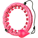 AZ GOGO Smart Hula Weighted Hoops Pink Fitness & Exercise - Tophatter Daily Deals