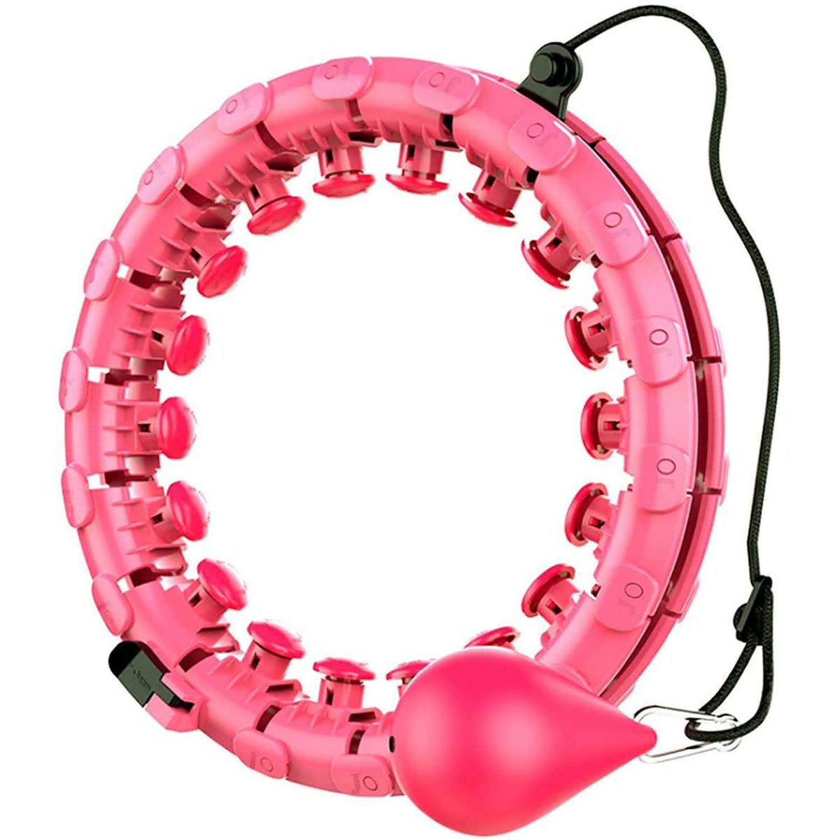AZ GOGO Smart Hula Weighted Hoops Pink Fitness & Exercise - Tophatter Daily Deals