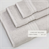Cotton Terry Bath Towel Set - Cooper Collection Bath - Tophatter Daily Deals