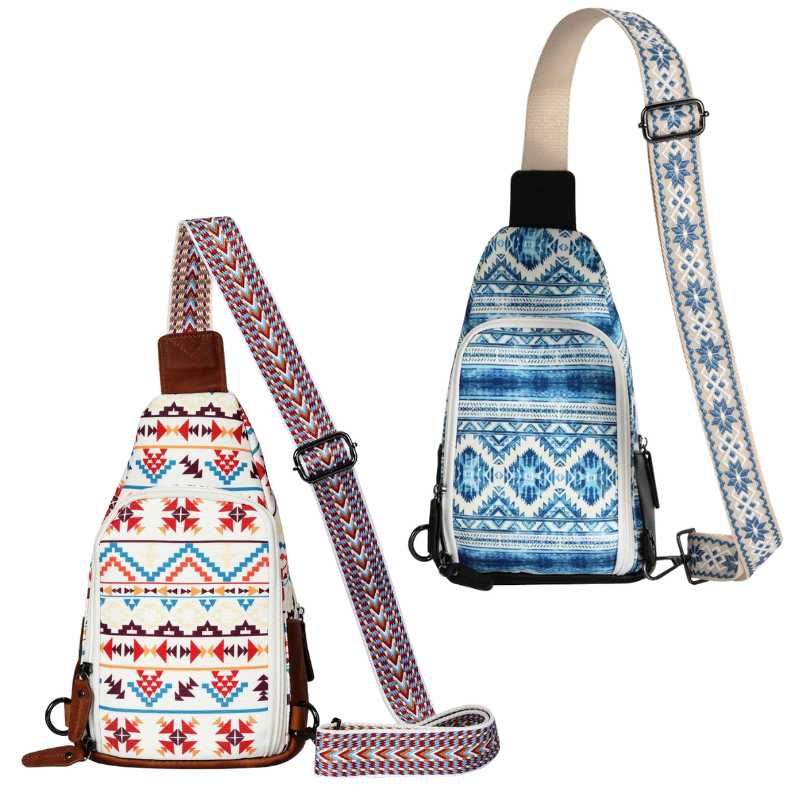 Concealed Carry Aztec Indie Canvas Sling Crossbody Backpack Purse Handgun Purses - Tophatter Daily Deals