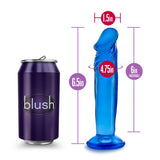 B Yours Sweet N Small 6 Inch Blue Realistic Dildo with Suction Cup > Dildos > Slim Dildos - Tophatter Daily Deals