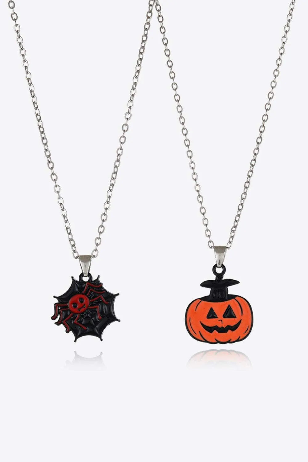 Two-Piece Halloween Theme Necklace Set Style G One Size Necklaces - Tophatter Daily Deals