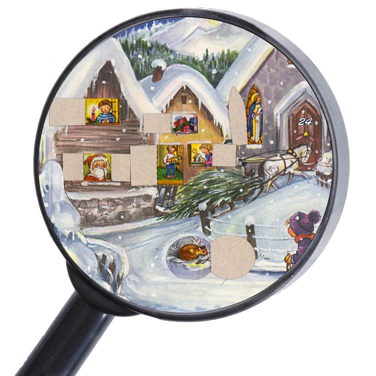 It's Snowing Christmas Advent Calendar | Traditional Picture Advent Calendar Advent Calendar - Tophatter Daily Deals