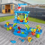 4-Tier Kids Water and Sand Activity Table Pool Toys & Inflatables - Tophatter Daily Deals