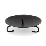 Black Round Metal Spike Candle Holder Pillar Candle Plate Candle Holder - Tophatter Daily Deals