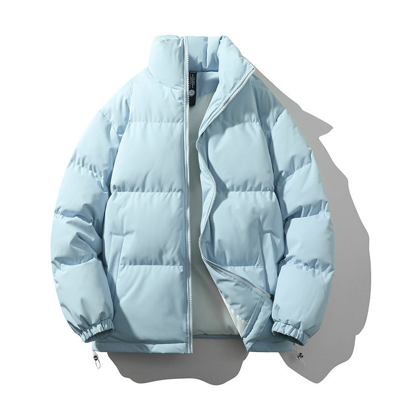 Warm Relaxed Men Down Coat - Boxy Puffer, Polyester, Urban Light Blue 3D Changing Face Moving Picture Frame - Tophatter Daily Deals