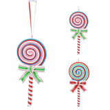 Lollipop Christmas Bauble | Candy Cane Lolly Christmas Tree Ornament - 16cm Baubles - Tophatter Daily Deals