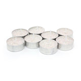 Pack Of 8 Silver Glitter Tealight Candles | Unscented Candle Tealights | Wedding Christmas Tealight Candles Candle - Tophatter Daily Deals