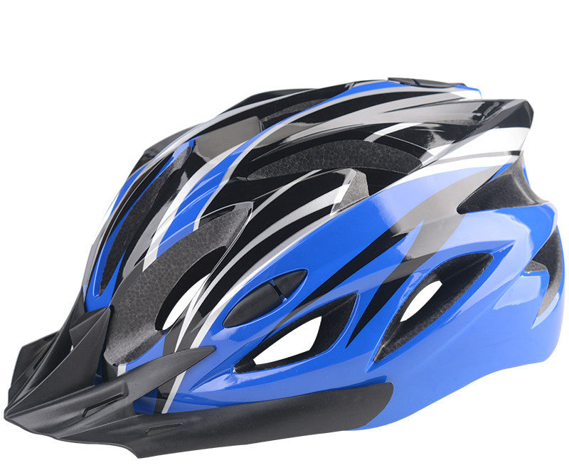 Bicycle Helmet Male Mountain Bike Road Wheel Sliding Balance Bike Breathable Riding Equipment Blue black One Size 0 - Tophatter Daily Deals