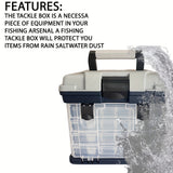 4-Tier Portable Fishing Tackle Storage Box Outdoor > Fishing - Tophatter Daily Deals