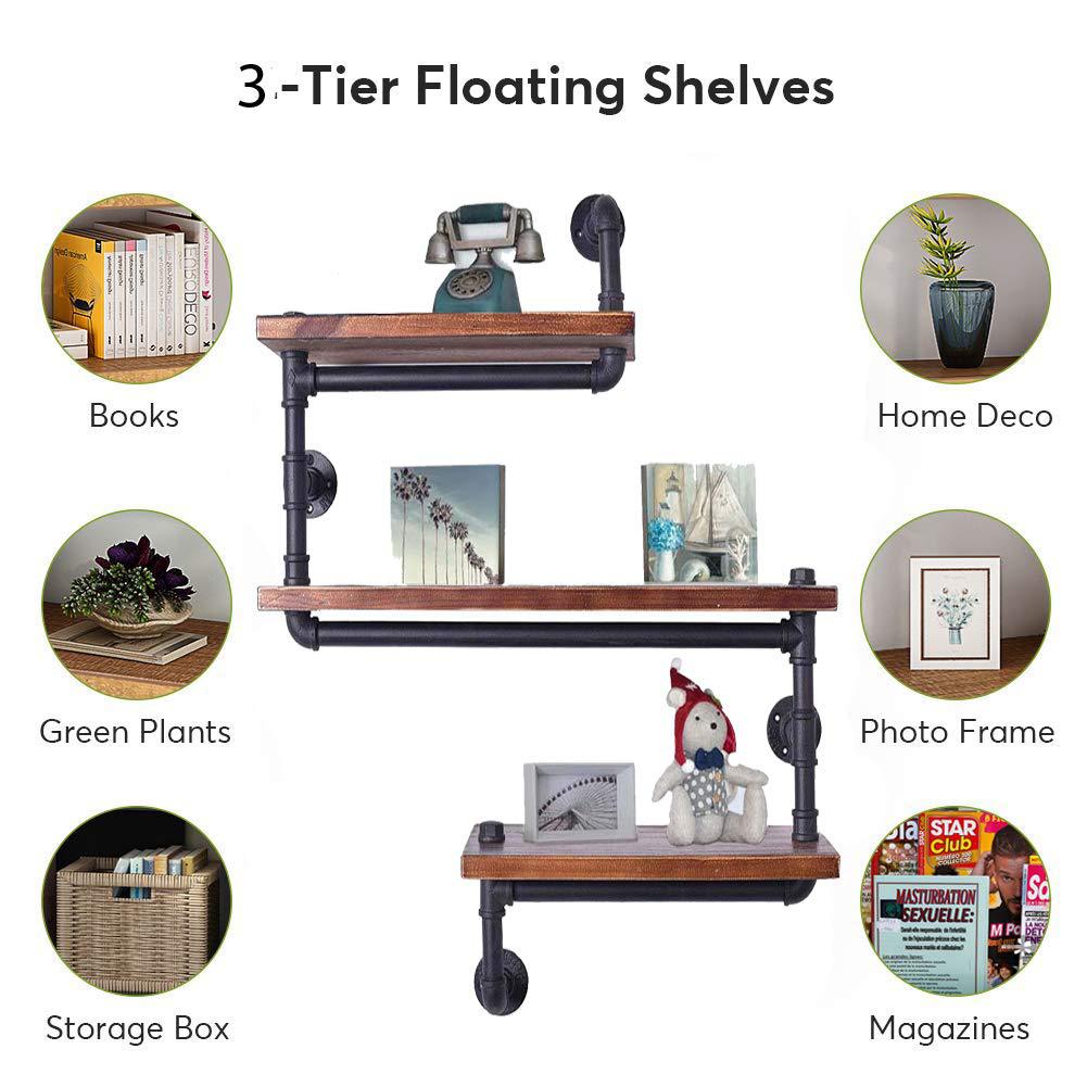 American Country Multi-functional Industrial Style Solid Wood Iron Storage Rack Towel Rack Hanger Table And Chair Coffee Table Furniture 0 - Tophatter Daily Deals