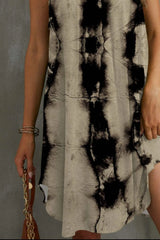 Tie-Dye Grecian Neck Dress Casual Dresses - Tophatter Daily Deals