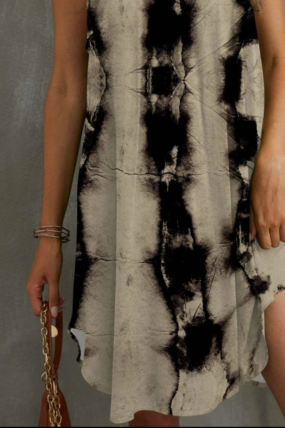 Tie-Dye Grecian Neck Dress Casual Dresses - Tophatter Daily Deals