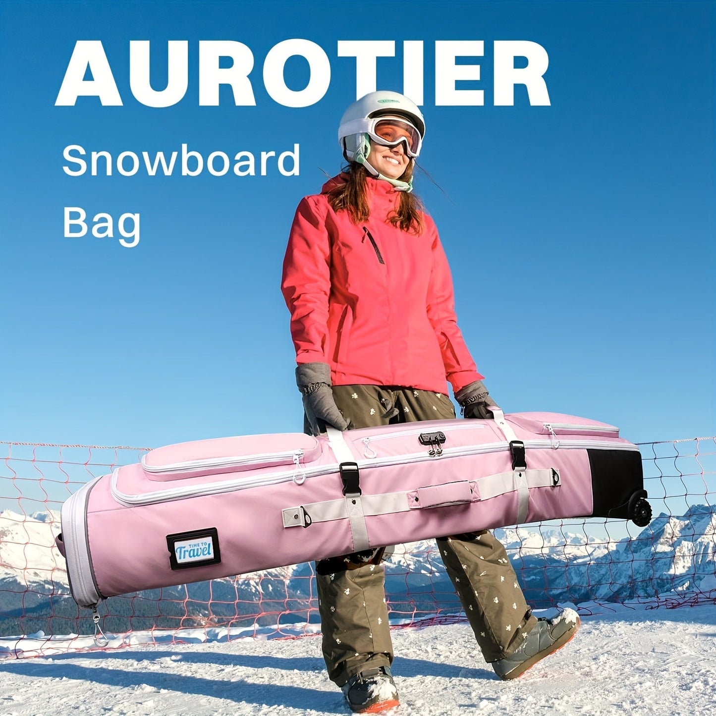 Snowboard Bag with Wheels and TSA Lock Winter Sports & Activities - Tophatter Daily Deals
