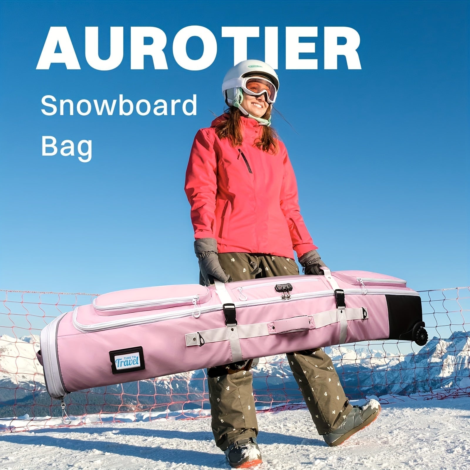 Snowboard Bag with Wheels and TSA Lock Winter Sports & Activities - Tophatter Daily Deals