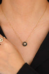 Cubic Zirconia Star Pendant Necklace Black One Size Necklaces - Tophatter Daily Deals