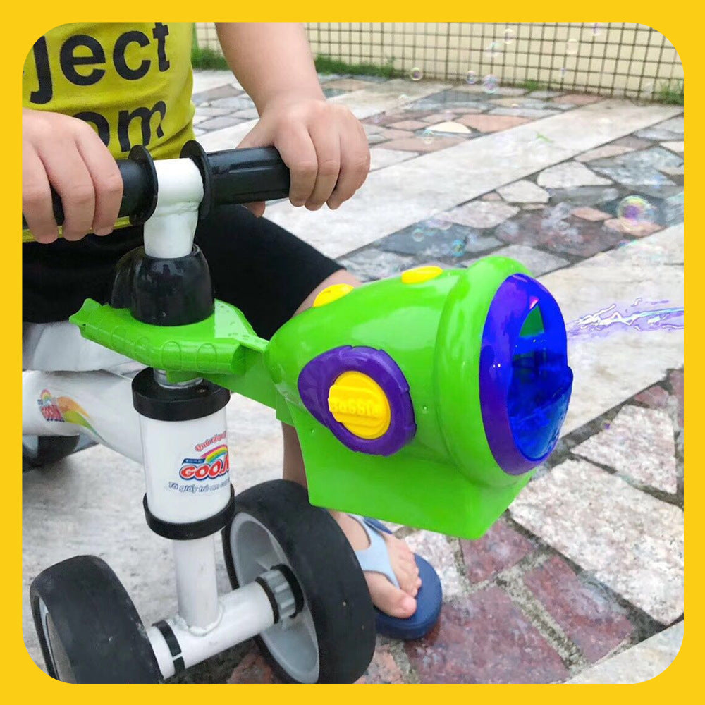 Bike Bubble Machine Automatic Bubble Machine Gun Soap Glow Bubble Blower Outdoor Kids Child Brinquedos Toy For Kids 0 - Tophatter Daily Deals