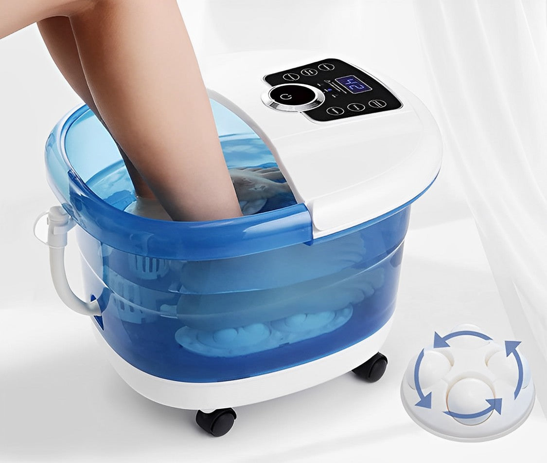 Foot Spa Massager With Heat Rollers Hydrotherapy Relaxation - Tophatter Daily Deals