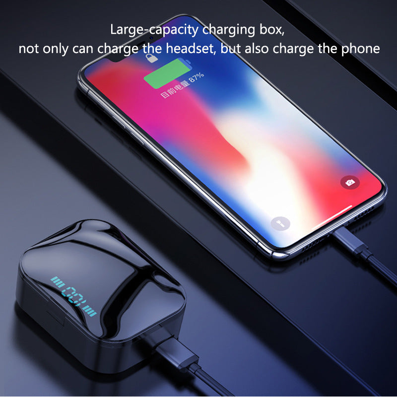 Bluetooth Earphone Stereo Headphone Wireless Earbuds Heads 0 - Tophatter Daily Deals
