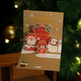 3D Christmas Stereoscopic Greeting Cards Thanksgiving Day Blessing Model H663 0 - Tophatter Daily Deals