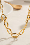 18K Gold-Plated Stainless Steel Necklace Necklaces - Tophatter Daily Deals