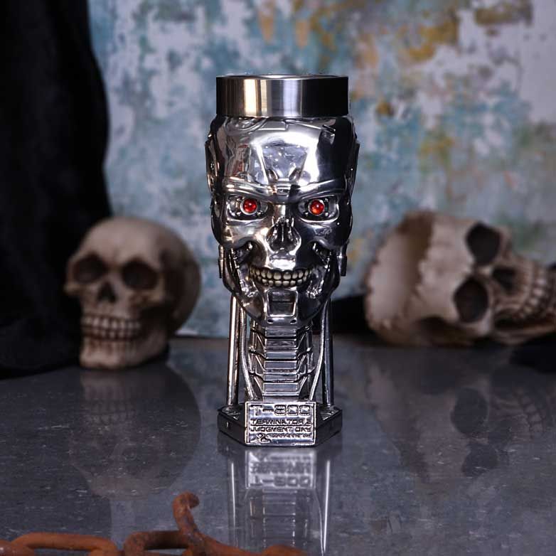 Terminator 2: Judgment Day – Official T-800 Head Goblet Goblet - Tophatter Daily Deals