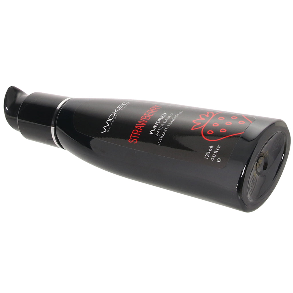 Aqua Flavored Lube 4oz/120ml in Strawberry - Tophatter's Adult Products Lubes and Lotions > Flavored Sex Lubes - Tophatter Daily Deals