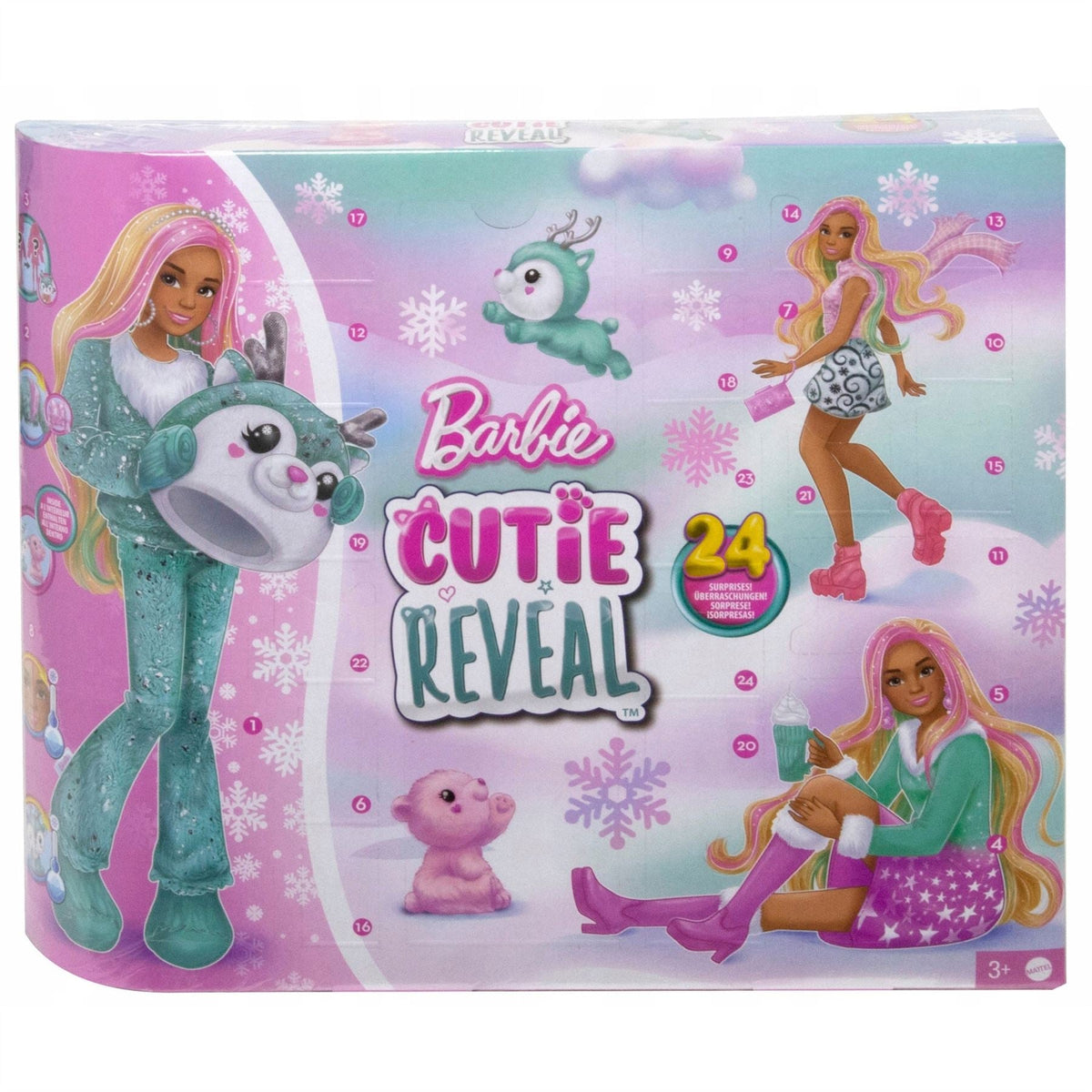 Barbie Cutie Reveal Christmas Advent Calendar | Barbie Doll Kids Advent Calendar Advent Calendar - Tophatter Daily Deals
