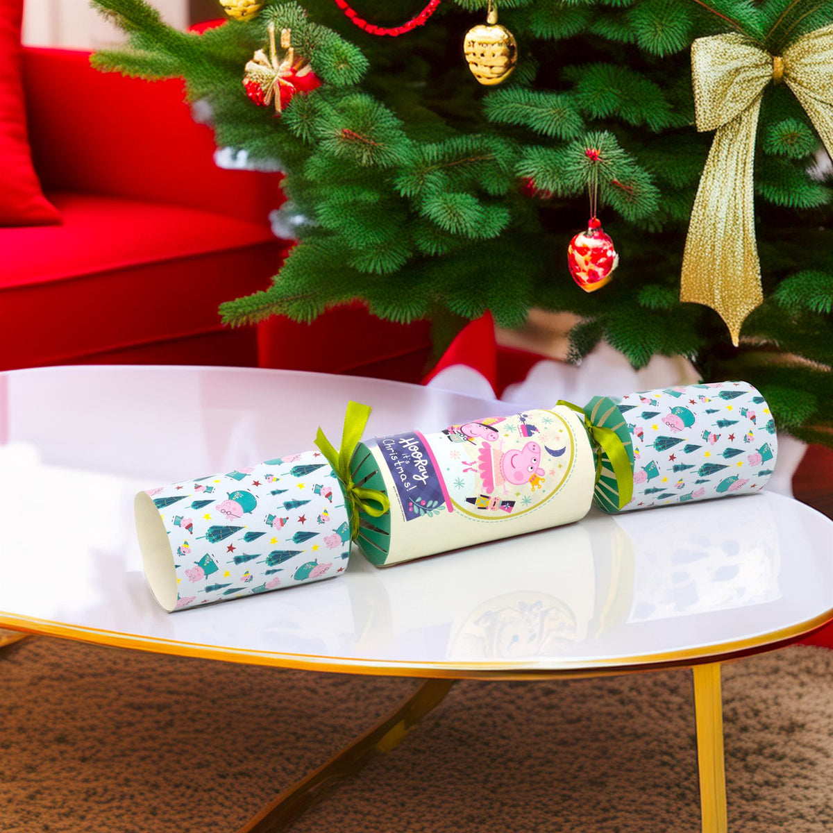 Giant Peppa Pig Christmas Cracker | Children Extra Large Xmas Cracker - 55cm Christmas Cracker - Tophatter Daily Deals