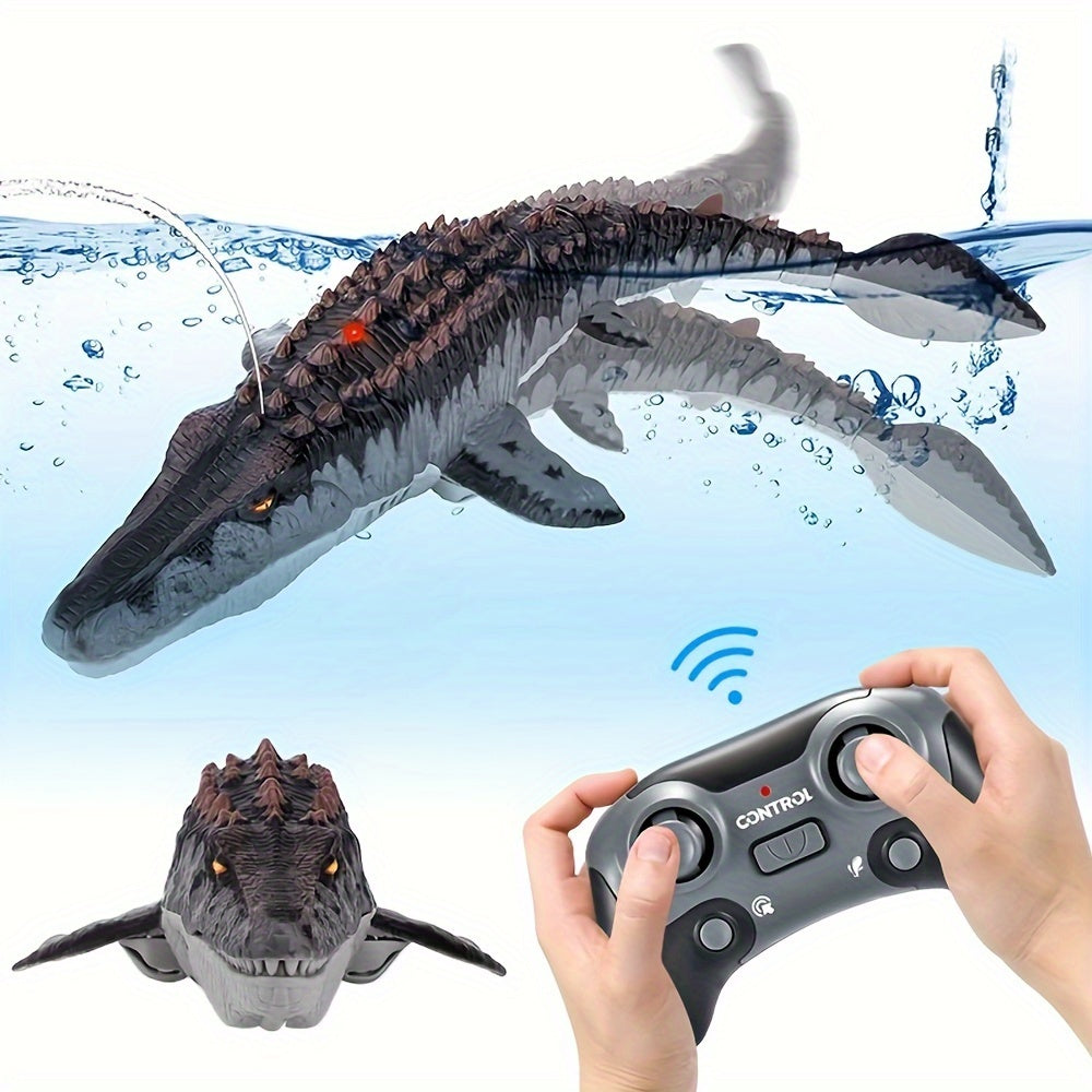 Remote Control Shark Dinosaur Pool Toy Black Remote Control Toys - Tophatter Daily Deals