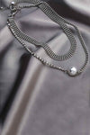 Layered Pearl Copper Necklace Necklaces - Tophatter Daily Deals