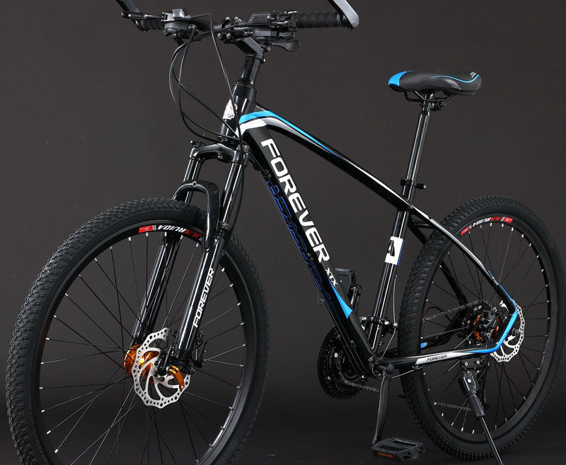 Aluminum Alloy Oil Pressure Double Disc Brake Shock Absorption Mountain Bike Black blue oil pressure brake 0 - Tophatter Daily Deals