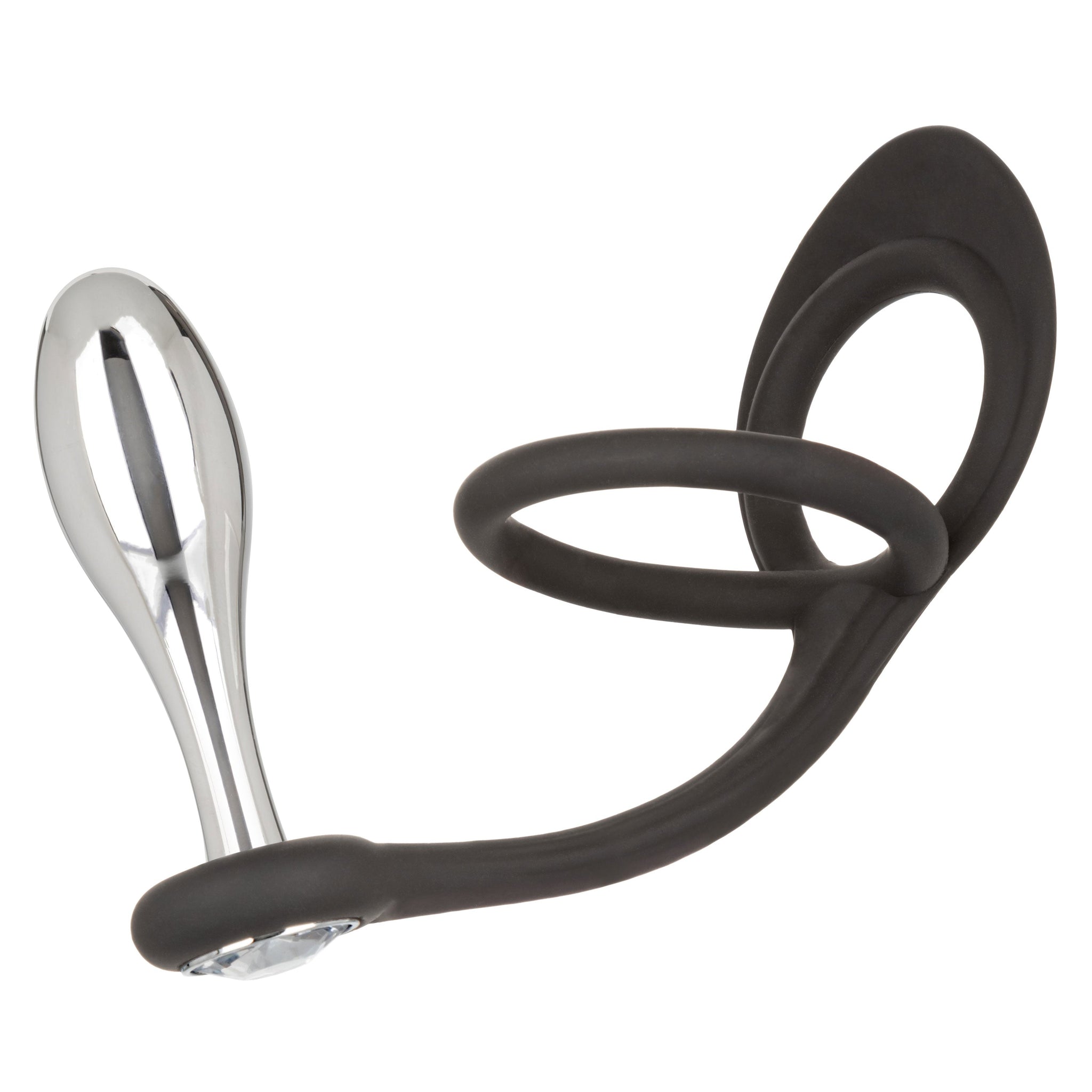 Star Fucker Teardrop Plug And Cockring – Silicone And Metal Dual Enhancer Plug And Cockring > Anal Range > Prostate Plugs - Tophatter Daily Deals
