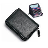 RFID Card Wallet with 18 Card Slots, 2 ID Windows and Coin Pocket Black Handbags & Wallets - Tophatter Daily Deals