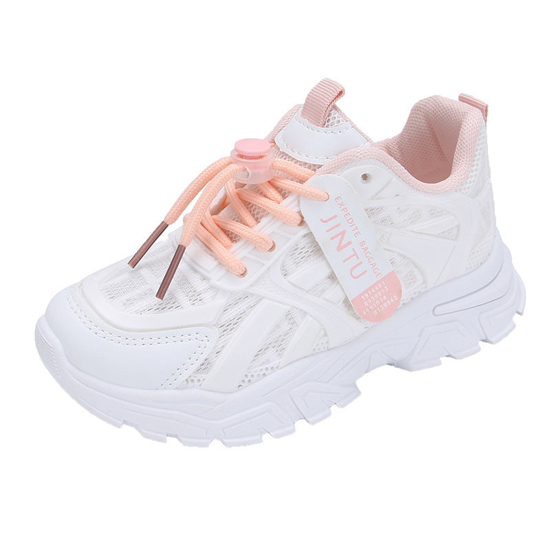 Boys 'and Girls' Comfortable Breathable Running White ' Shoes For Student 0 - Tophatter Daily Deals