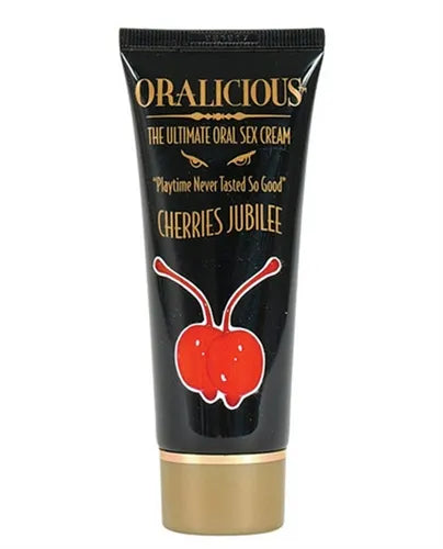 Oralicious Cherries Jubilee – Oral Sex Cream 2 Fl Oz > Lube > Oral Gels & Sprays - Tophatter Daily Deals