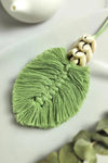 Leaf Macrame Pendant Necklace Necklaces - Tophatter Daily Deals