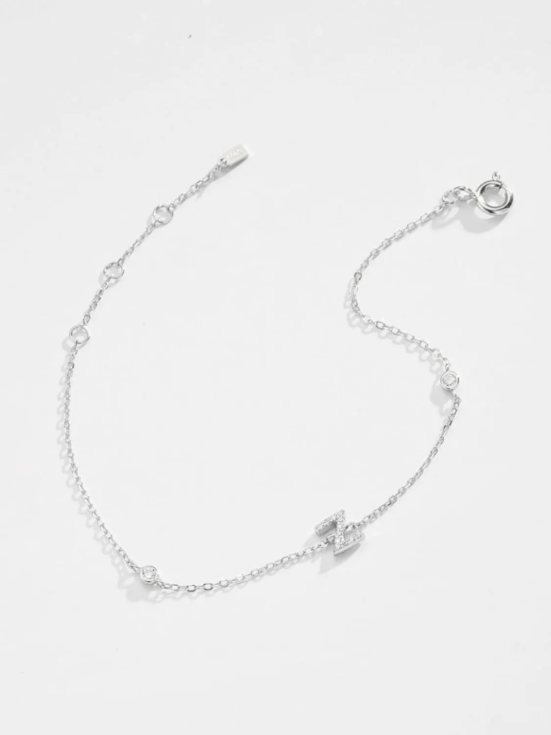 V To Z Zircon 925 Sterling Silver Bracelet Bracelets - Tophatter Daily Deals