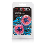 Island Rings Double Stacker Pink Glow in the Dark Stretchy TPE Cock Rings 0.75 Inch 2cm > Cock Ring > Sets - Tophatter Daily Deals